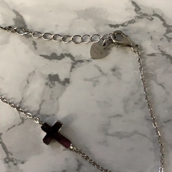 925 Sterling silver cross bracelet - Picture 3 of 3